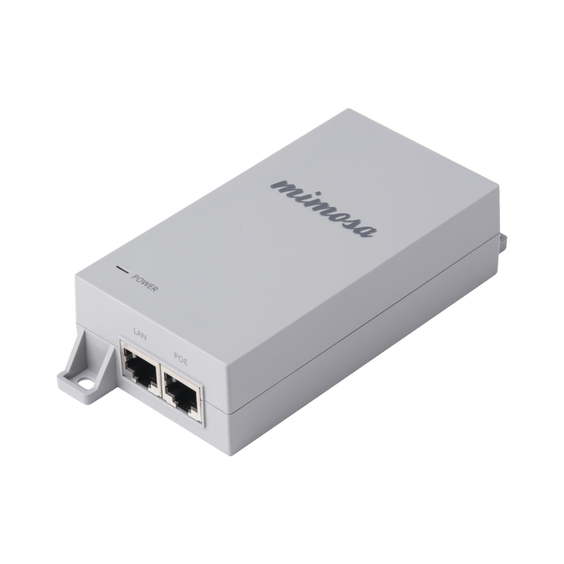 Inyector PoE Pasivo Gigabit 50 Vcd para radios A5-14, A5c, B5c, B5, B11, B24, C5c, C5x Mimosa (502-00022) - SILYMX