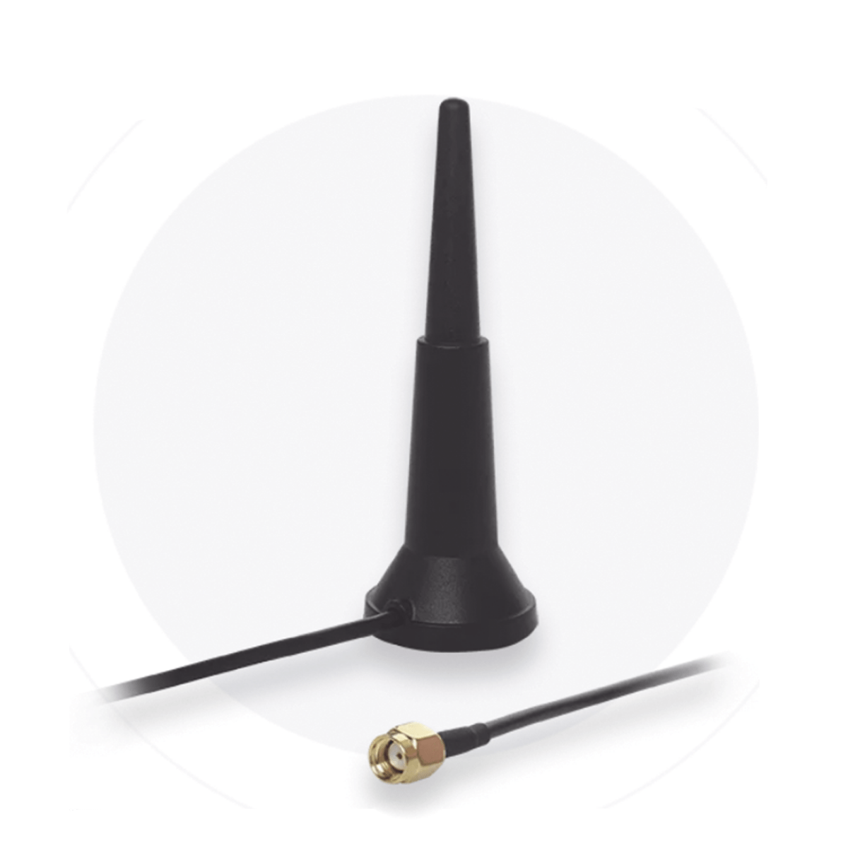 Antena WiFi Doble Banda SMA, 3 dBi, Magnetica, cable 1.5M - SILYMX