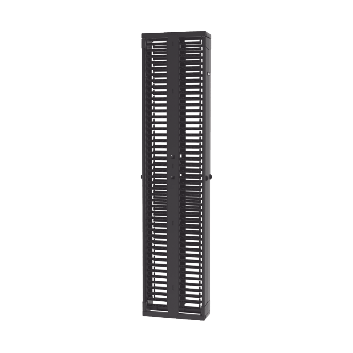 Organizador Vertical Doble Patchrunner™ Para Rack Abierto De 45 Unidades 8In De Ancho Color Negro - SILYMX