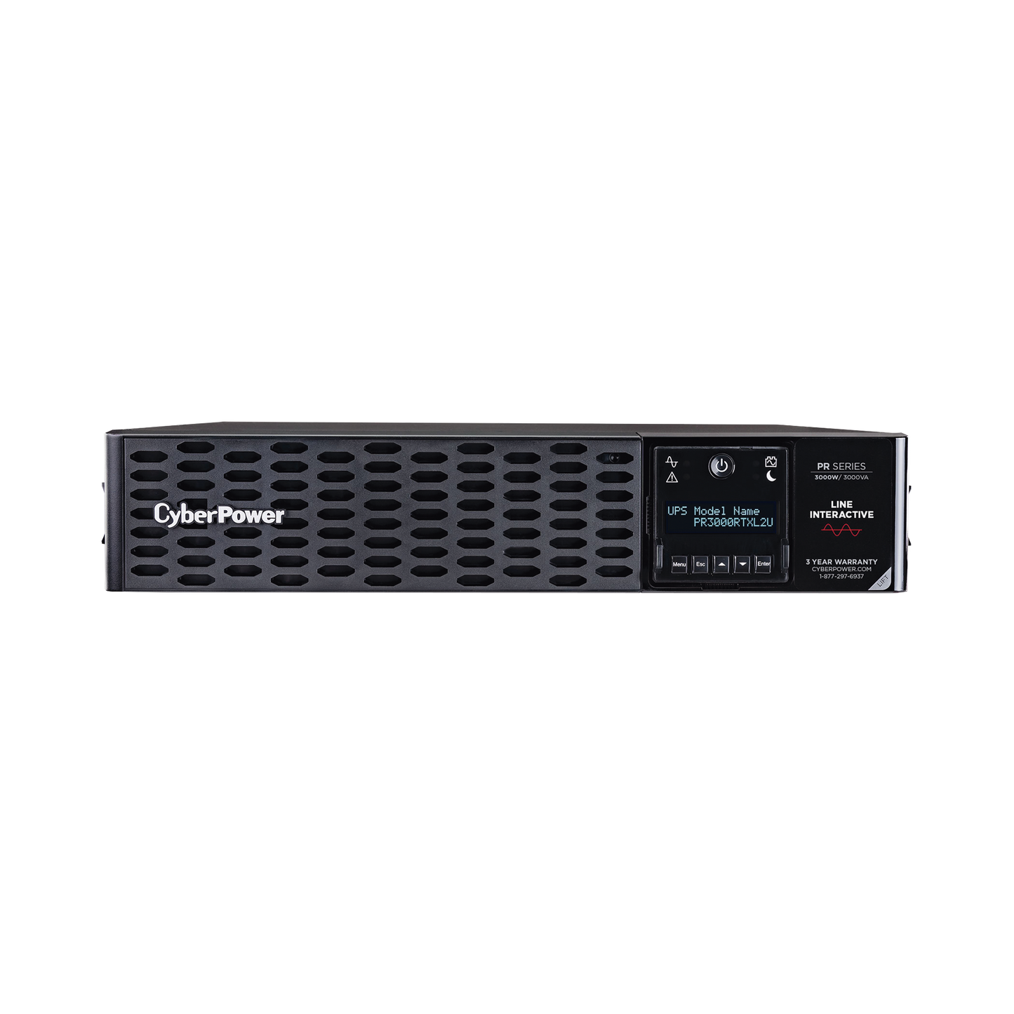 UPS de 3000 VA/3000 W Topología Línea Interactiva Entrada 120 Vca NEMA L5-30P Onda Senoidal Pura Torre o Rack de 2 UR Con 8 Tomas 5-20R y 1 L5-30R - SILYMX