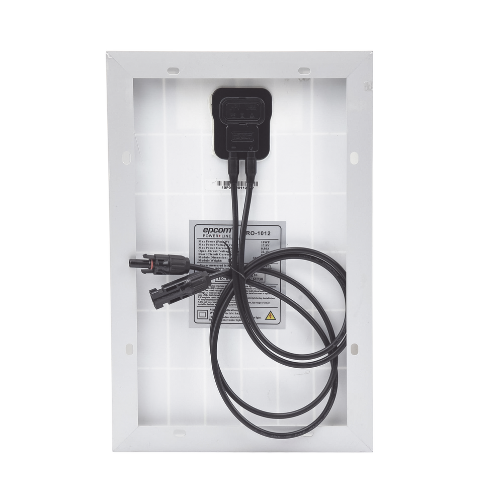 Panel Solar EPCOM POWER LINE, 10W, 12 Vcc , Policristalino, 36 Celdas grado A - SILYMX