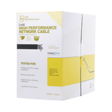 Bobina de cable de 305 m, ( 1000 ft ), Cat5e, alto desempeño, de color Gris, UL, para aplicaciones en video vigilancia, redes de datos. Uso Interior - SILYMX