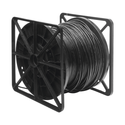Bobina de cable de 305 m, Cat5e , FTP, blindado, para intemperie, color negro, UL, para aplicaciones en video vigilancia, redes de datos. "Función Easy-Pull" - SILYMX