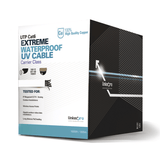 Bobina de cable UTP LinkedPro Cat6 23 AWG sin blindar para intemperie Color blanco 305 Metros PRO-CAT-6-EXT-LITEW - SILYMX
