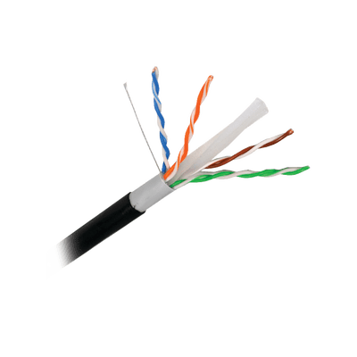 Cable Cat6+ CALIBRE 23, Intemperie con GEL DOBLE CHAQUETA, ETL, UL, color negro de 305 Metros, para Climas EXTREMO - SILYMX