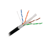 Cable Cat6+ CALIBRE 23, Intemperie con GEL DOBLE CHAQUETA, ETL, UL, color negro de 305 Metros, para Climas EXTREMO - SILYMX