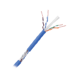Bobina de cable de 305 metros Cat6+, CM, CALIBRE 23 ALTO RENDIMIENTO, ETL,UL, con garantía de por vida, color azul, super flexible, para aplicaciones de video vigilancia, video HD, y redes de datos. Uso interior - SILYMX