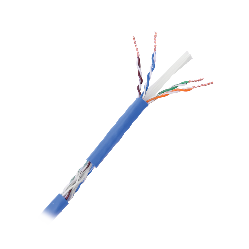 Bobina de Cable UTP Cat6+ LINKEDPRO 23 AWG 1000 Metros Color Azul PRO-CAT-6-PLUS/1000M - SILYMX