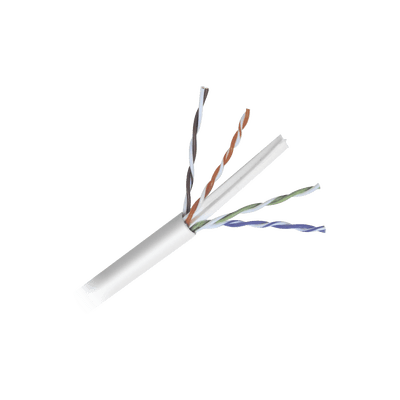 Bobina de cable de 152 Metros Cat6+ CALIBRE 23 ALTO DESEMPEÑO, super flexible, UL, color Blanco, para aplicaciones d - SILYMX