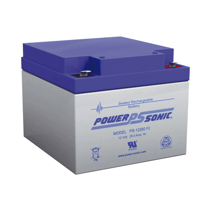 Batería de Respaldo UL de 12V 26AH / Ideal para Sistemas de Detección de Incendio / Control de Acceso / Intrusión / Videovigilancia / Terminales Tipo F2 - SILYMX