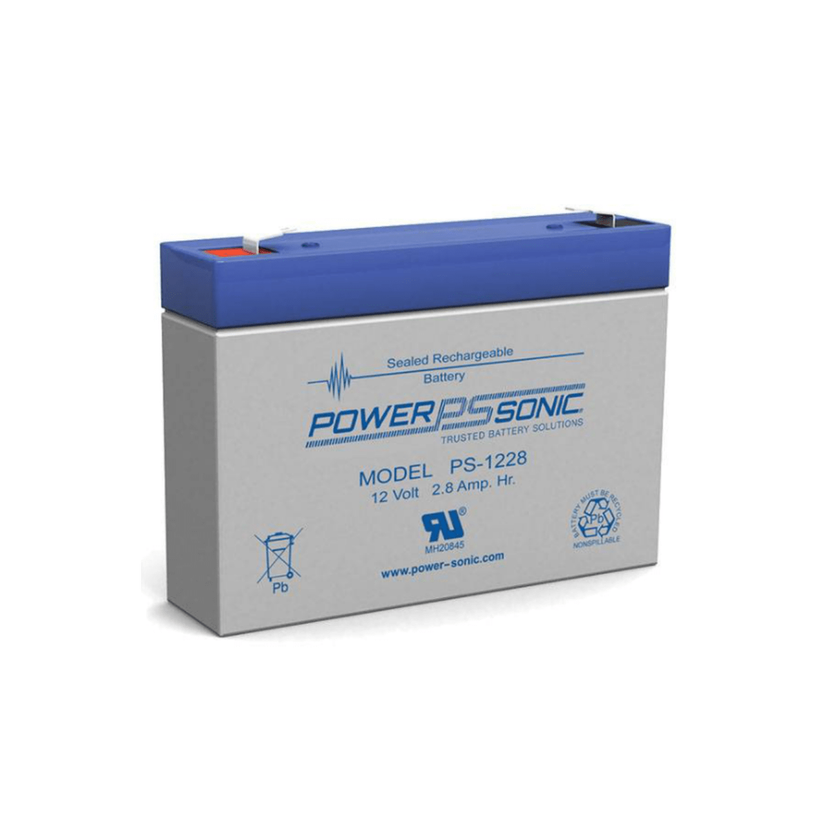 Batería de Respaldo UL de 12 V, 2.8 AH, Ideal para Sistemas de Detección de Incendio, Control de Acceso, Intrusión, Videovigilancia y Energía Solar - SILYMX