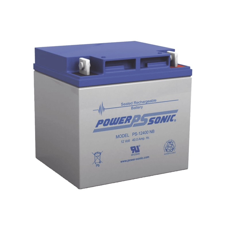 Batería de Respaldo UL de 12V 40AH / Ideal para Sistemas de Detección de Incendio / Control de Acceso / Intrusión / Videovigilancia / Terminales Tipo NB - SILYMX