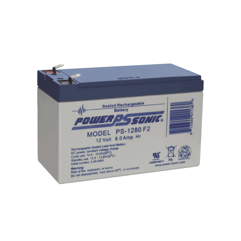 Batería de Respaldo UL de 12V 8AH / Ideal para Sistemas de Detección de Incendio / Control de Acceso / Intrusión / Videovigilancia / Terminales Tipo F2 - SILYMX