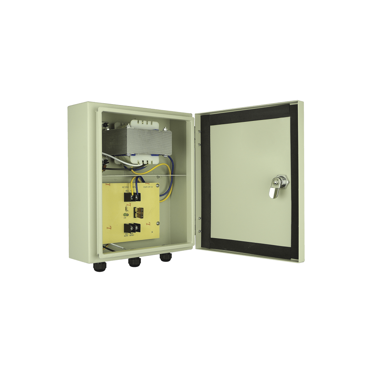 Fuente de Poder Profesional para Domos PTZ de 24 Vca@ 7A / Exterior / Voltaje de Entrada de 127 Vca. - SILYMX