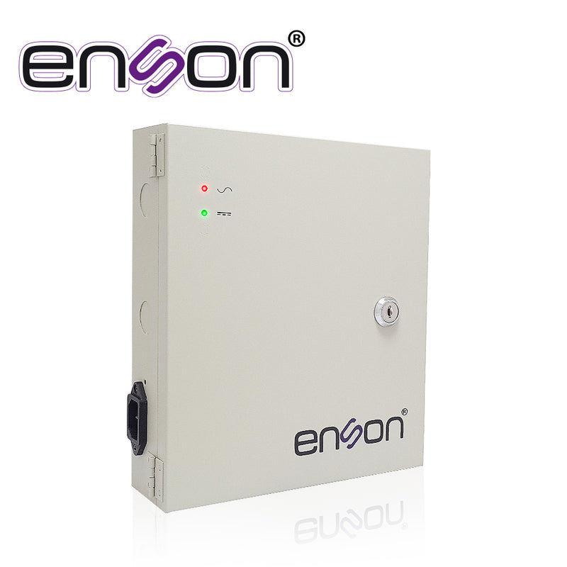 Fuente De Poder Tipo Caja Enson Psb-1218 12vdc 10a 20 Canales De 0.5a Cada Uno Ideal Para Cctv Y Control De Acceso - SILYMX