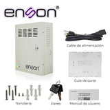 Fuente De Poder Tipo Caja 12vdc 10a 20 Canales De 0.5a Cada Uno Y Soporte De Bateria De Respaldo (no Incluye Bateria) - SILYMX