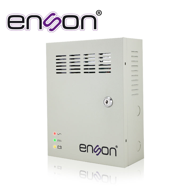 Fuente De Poder Tipo Caja 12vdc 10amp 9 Canales De 1.1amp Cada Uno Espacio Para Batería De Respaldo (no Incluye Batería) - SILYMX