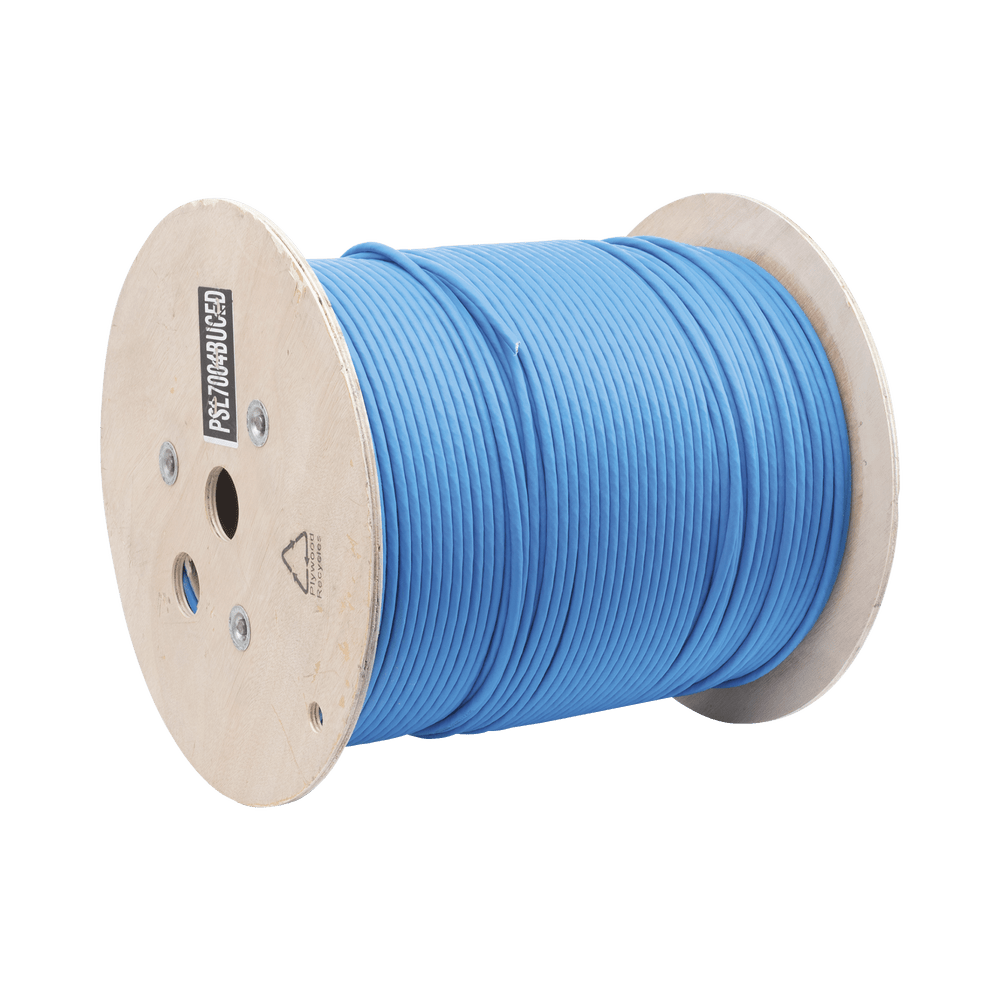 Bobina de Cable Panduit Blindado S/FTP de 4 pares Cat7 Inmune a Ruido e Interferencias LSZH (Bajo humo Cero Halógenos) Color Azul Bobina de 500 m - SILYMX