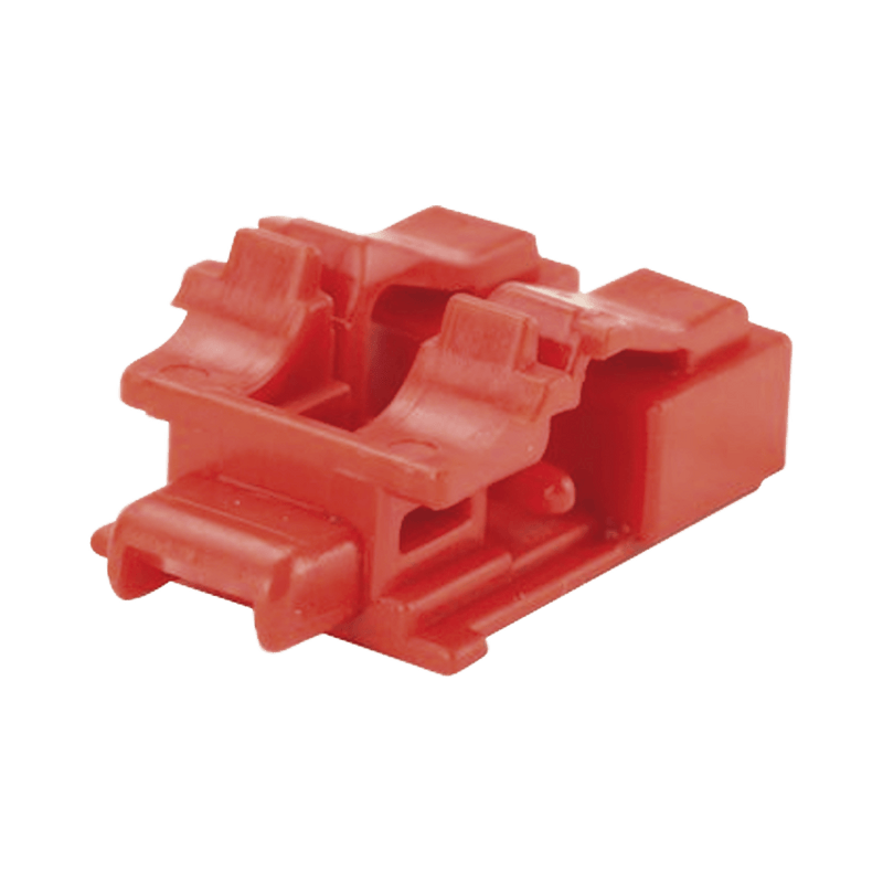 Kit De 10 Dispositivos Para Bloquear Puertos De Fibra Óptica Lc Duplex Color Rojo Incluye Llave De Extracción - SILYMX