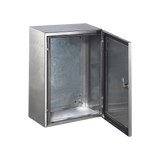 Gabinete de Acero Inoxidable IP66 Uso en Intemperie 400 x 600 x 250 mm con Placa Interna Galvanizada PST-406025-INOX-B - SILYMX