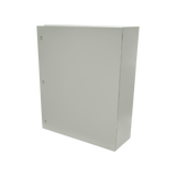 Gabinete de Acero IP66 Uso en Intemperie (800 x 1000 x 300 mm) con Placa Trasera Interior y Compuerta Inferior Atornillable (Incluye Chapa y Llave) - SILYMX