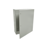 Gabinete de Acero IP66 Uso en Intemperie (800 x 1000 x 300 mm) con Placa Trasera Interior y Compuerta Inferior Atornillable (Incluye Chapa y Llave) - SILYMX