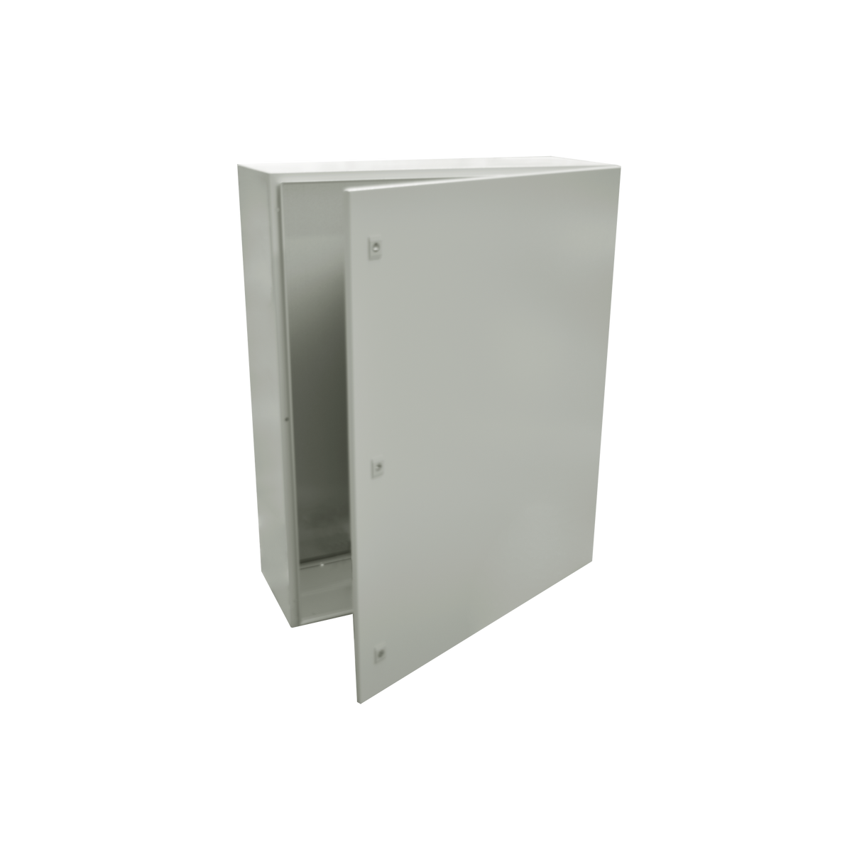 Gabinete de Acero IP66 Uso en Intemperie (800 x 1000 x 300 mm) con Placa Trasera Interior y Compuerta Inferior Atornillable (Incluye Chapa y Llave) - SILYMX