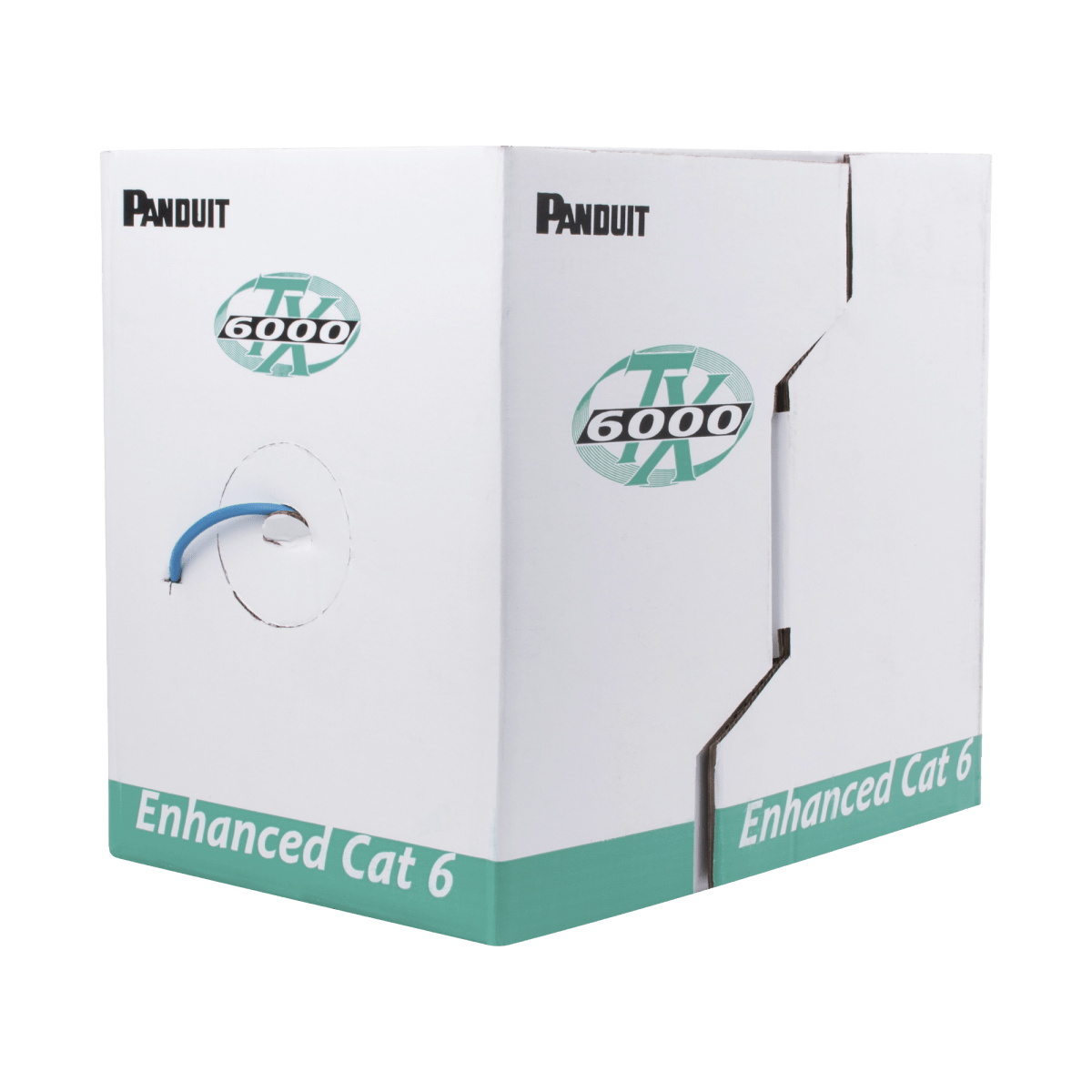 Bobina De Cable Utp 305 M. De Cobre Tx6000™ Pannet Reelex Azul Categoría 6 Mejorado (23 Awg) Pvc (Cmr Riser) De 4 Pares - SILYMX