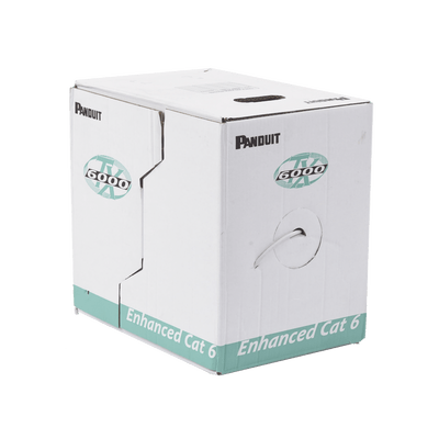 Bobina De Cable Utp 305 M. De Cobre Tx6000™ Pannet Reelex Gris Internacional Categoría 6 Mejorado (23 Awg) Pvc (Cm) De 4 Pares - SILYMX