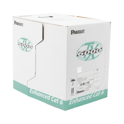 Bobina de Cable UTP 305 m. de Cobre TX6000™ PanNet Reelex Azul Categoría 6 Mejorado (23 AWG) LSZH (Bajo Humo Cero Halógenos) de 4 pares - SILYMX