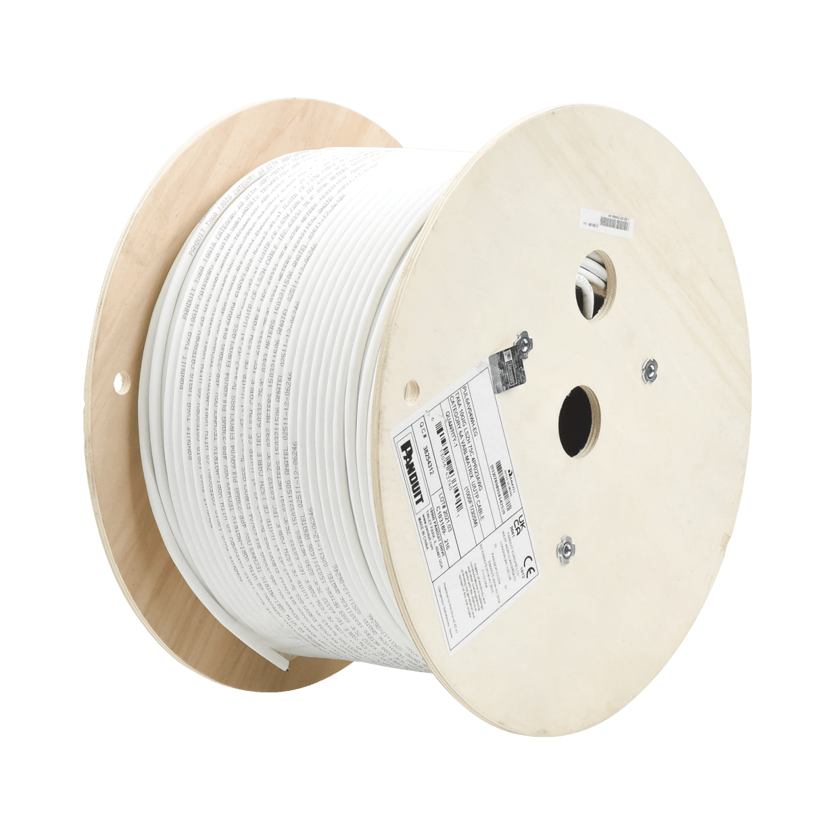 Bobina De Cable Utp De 4 Pares Vari-Matrix Cat6A 23 Awg Lszh (Libre De Gases Tóxicos) Color Blanco 305M - SILYMX