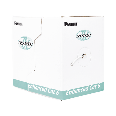 Bobina De Cable Utp 305 M. De Cobre Tx6000™ Pannet Reelex Gris Categoría 6 Mejorado (23 Awg) Pvc (Cmr Riser) De 4 Pares - SILYMX