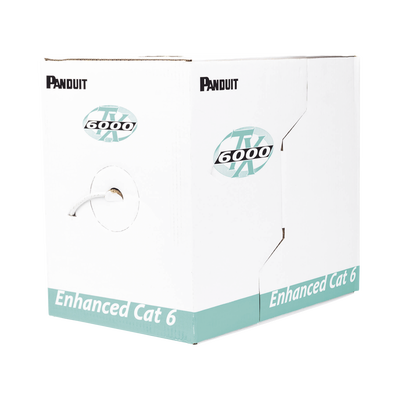 Bobina De Cable Utp 305 M. De Cobre Tx6000™ Pannet Reelex Gris Categoría 6 Mejorado (23 Awg) Pvc (Cmr Riser) De 4 Pares - SILYMX