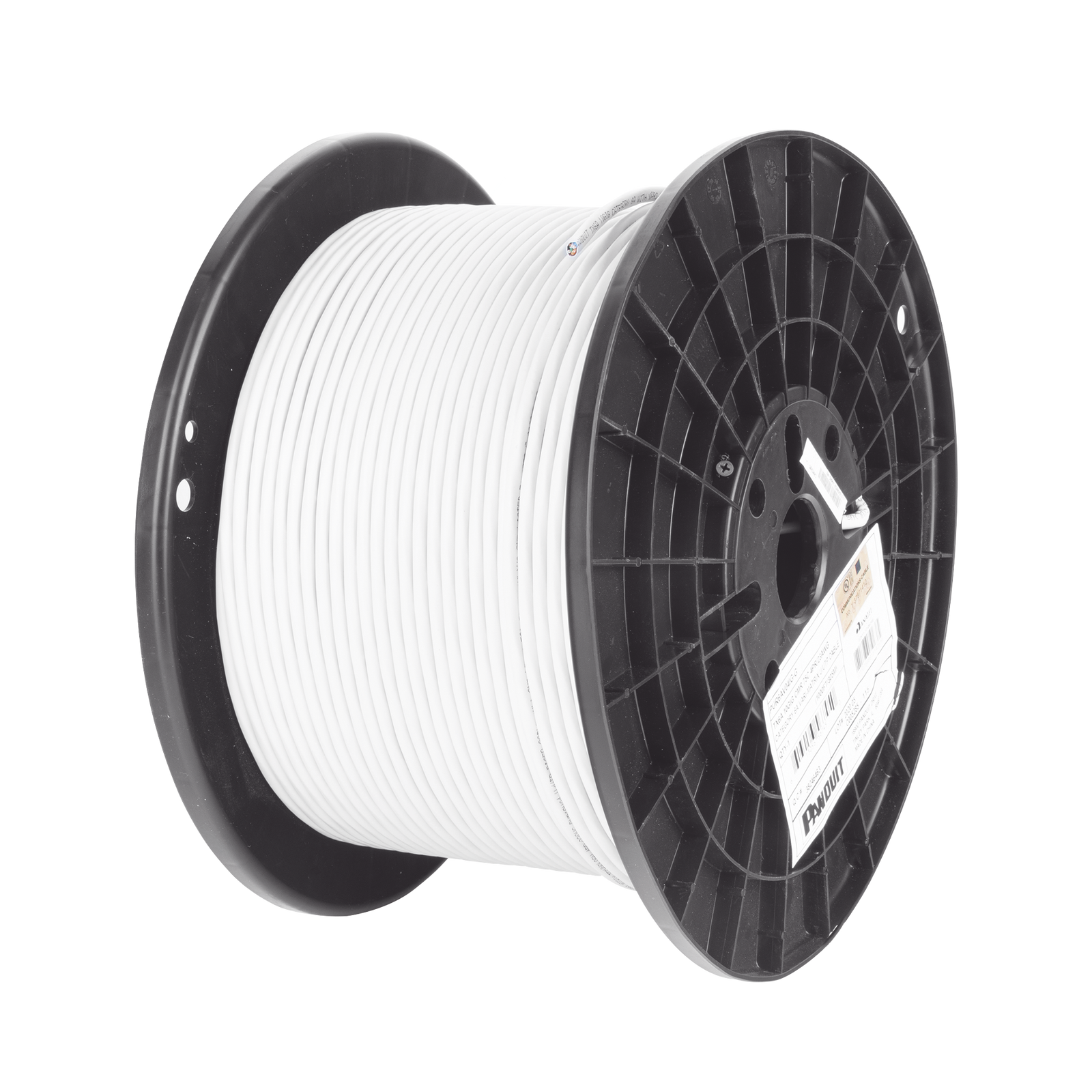 Bobina de Cable UTP PANDUIT de 4 Pares Vari-MaTriX Cat6A 23 AWG CMR (Riser) Color Gris 305m PUR6AV04IG-G - SILYMX
