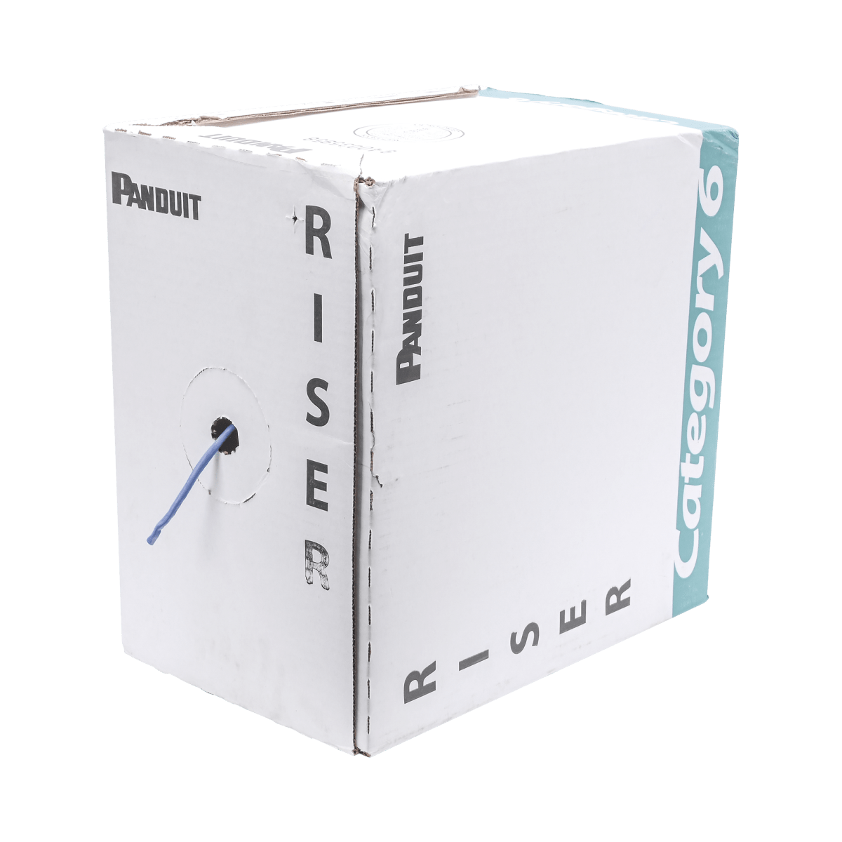 Bobina de Cable UTP Panduit Categoría 6 de Alto Rendimiento (+350 MHz) 23 AWG PVC (CMR, Riser) Bobina de 305 m Color Azul - SILYMX