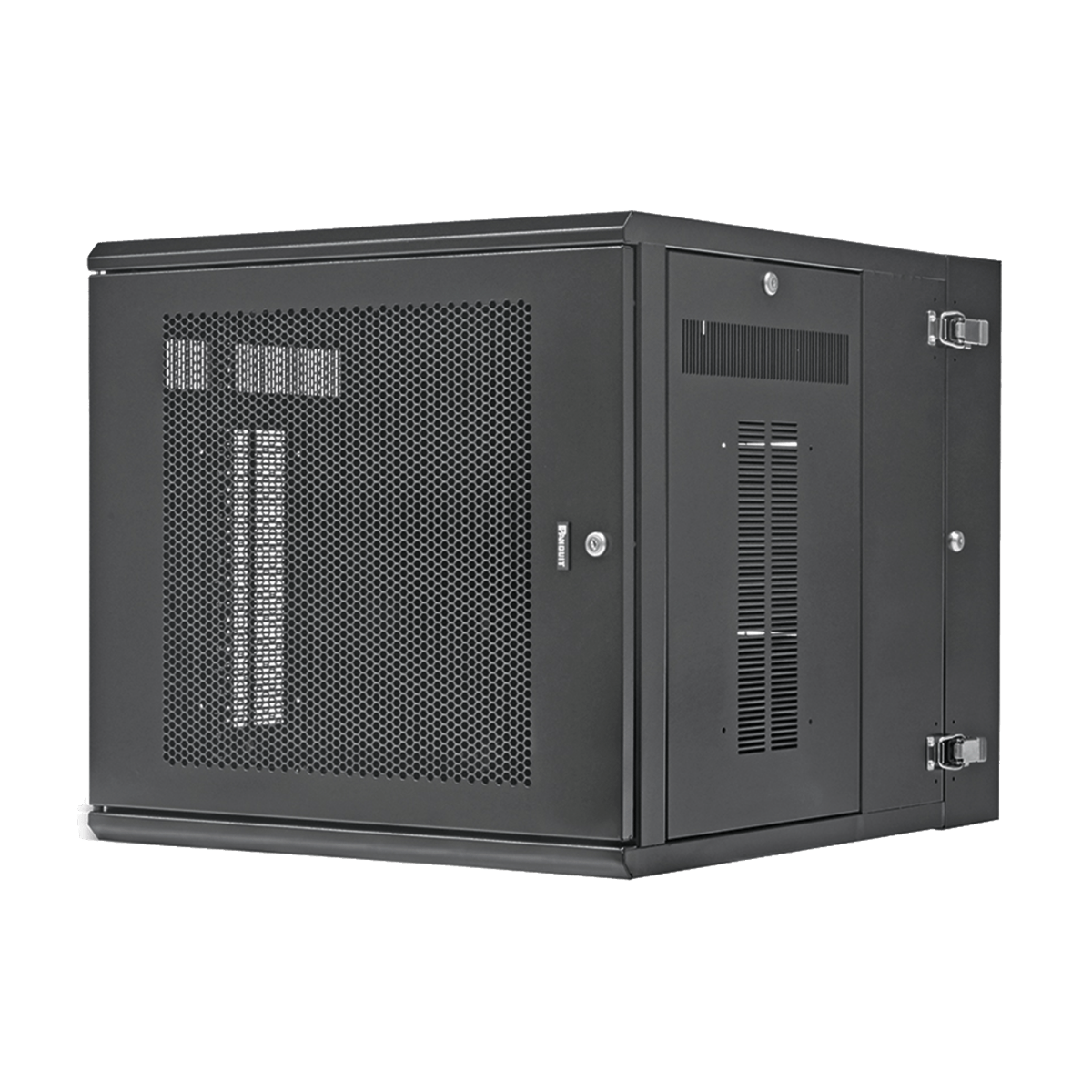 Gabinete Panzone De Montaje En Pared De 19In Puerta Perforada 12 Ur 762Mm De Profundidad Color Negro - SILYMX