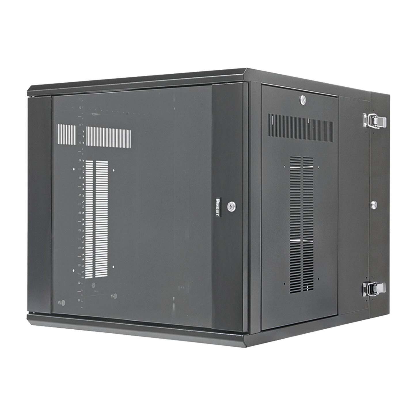 Gabinete Panzone De Montaje En Pared De 19In Puerta Con Ventana De Seguridad 12 Ur 762Mm De Profundidad Color Negro - SILYMX