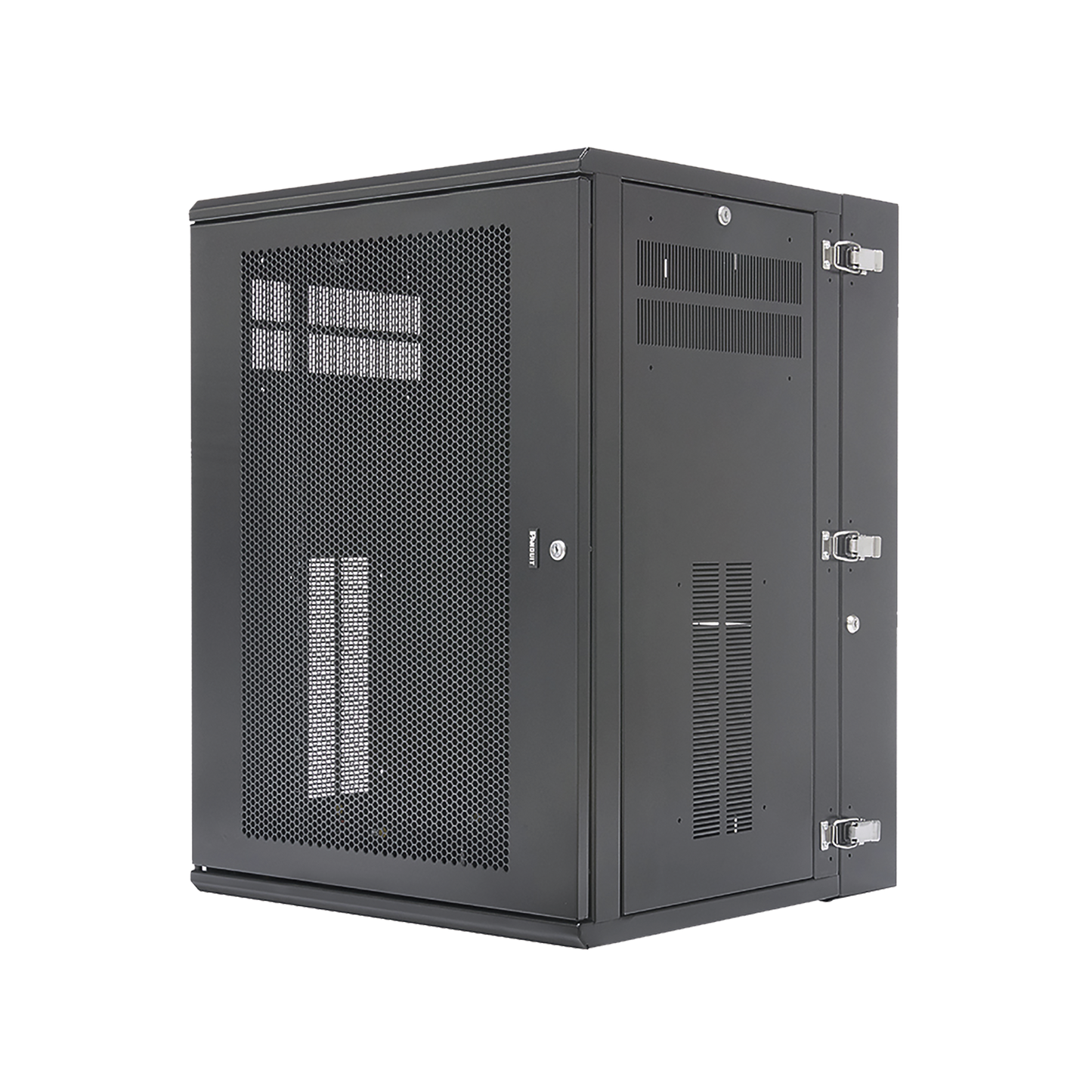 Gabinete Panzone De Montaje En Pared De 19In Puerta Ventilada 18 Ur 635Mm De Profundidad Color Negro - SILYMX