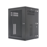 Gabinete Panzone De Montaje En Pared De 19In Puerta Ventilada 18 Ur 635Mm De Profundidad Color Negro - SILYMX