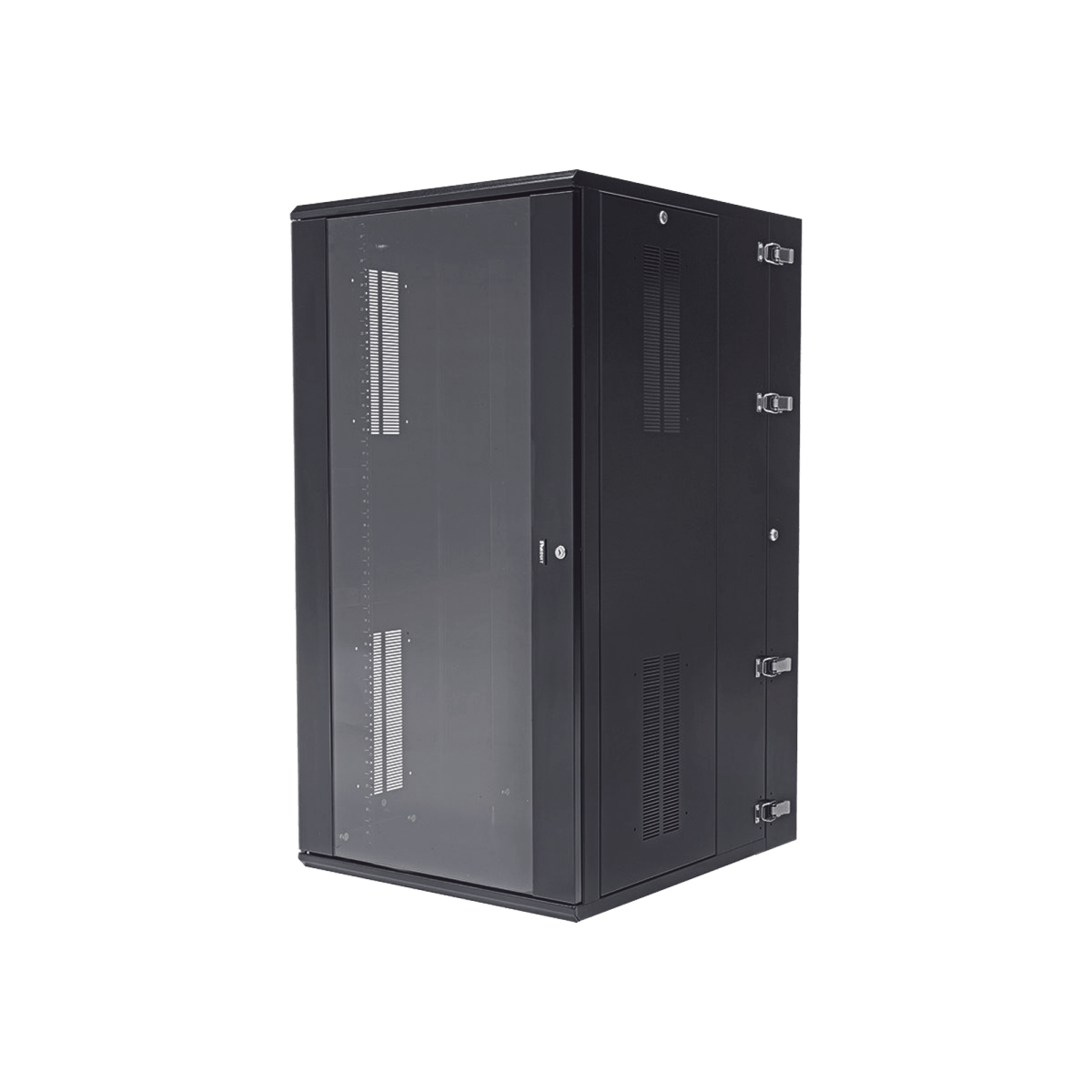 Gabinete Panzone De Montaje En Pared De 19In Puerta Con Ventana De Seguridad 26 Ur 762Mm De Profundidad Color Negro PZWMC2630W - SILYMX