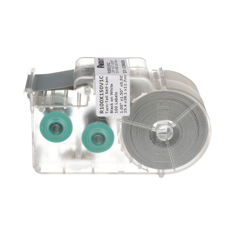 Casete De 100 Etiquetas Autolaminadas Turn-Tell C/Rotación P/Mejor Visibilidad P/Cables De Redes De Cobre O Fibra Óptica De 5.5 A 7.1 Mm De Diámetro - SILYMX