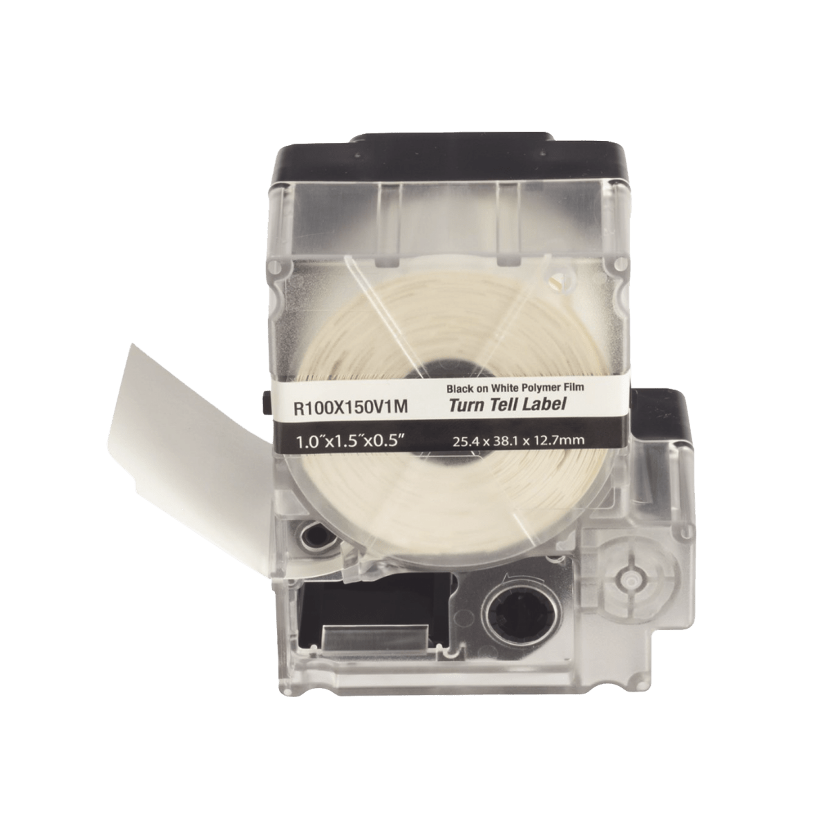 Casete de 100 Etiquetas Autolaminadas Turn-Tell Con Rotación para Mejor Visibilidad p/Cables de Redes de Cobre o Fibra Óptica de 5.5-7.1mm de Diámetro - SILYMX