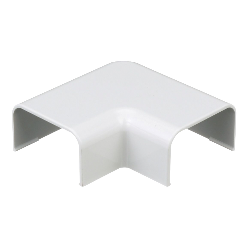 Conexión en ángulo recto "L" para uso con canaleta LD10 material ABS Color Blanco - SILYMX