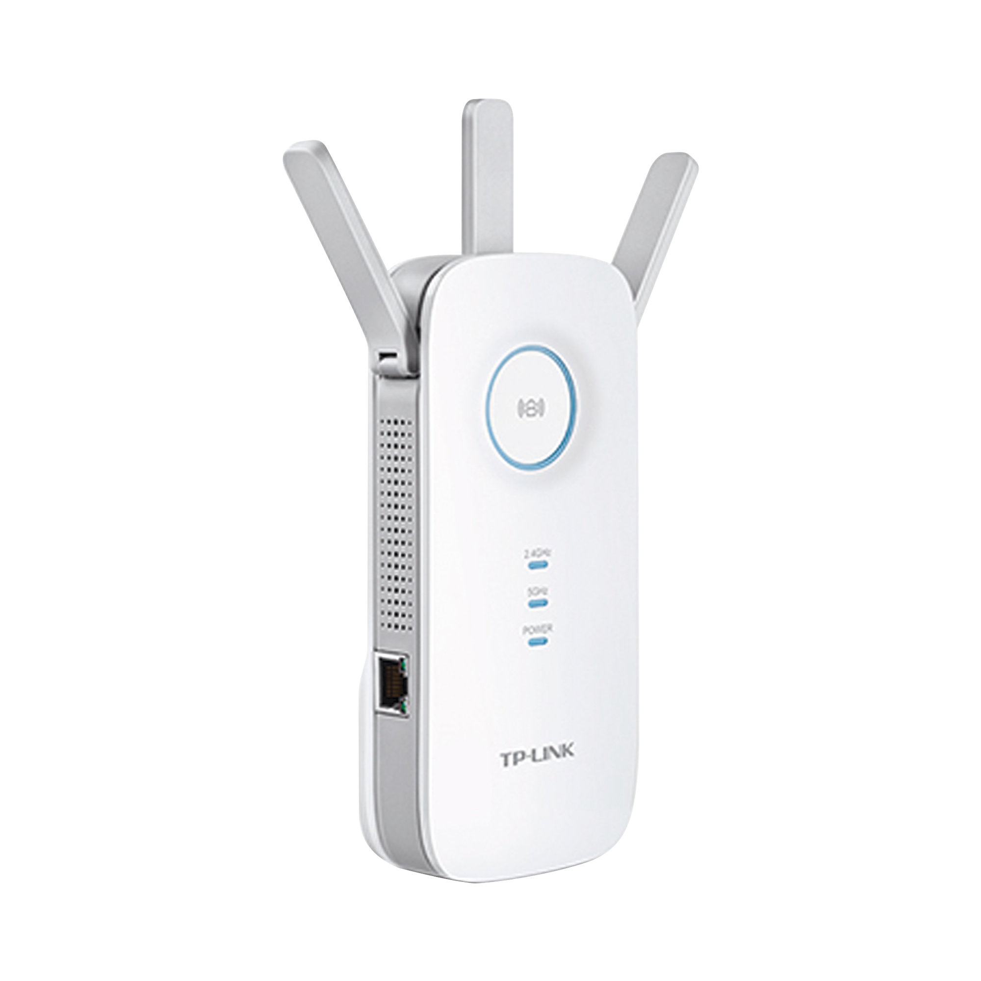 Repetidor Extensor de Cobertura TP-LINK WiFi AC 1750 Mbps doble banda 2.4 GHz y 5 GHz con 1 puerto 1000 Mbps 3 antenas RE450 - SILYMX