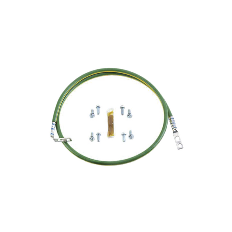 Jumper Para Aterrizar Equipos En Racks O Gabinetes 10 Awg Con Terminal Doblada A 90 Grados 0.61M De Largo - SILYMX