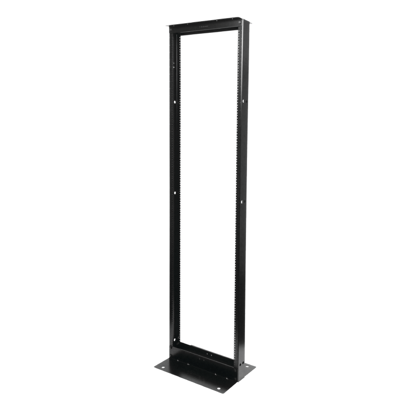Rack de Dos Postes Estándar de 19" Numerado Fabricado en Acero y 45 Unidades de Rack Color Negro - SILYMX