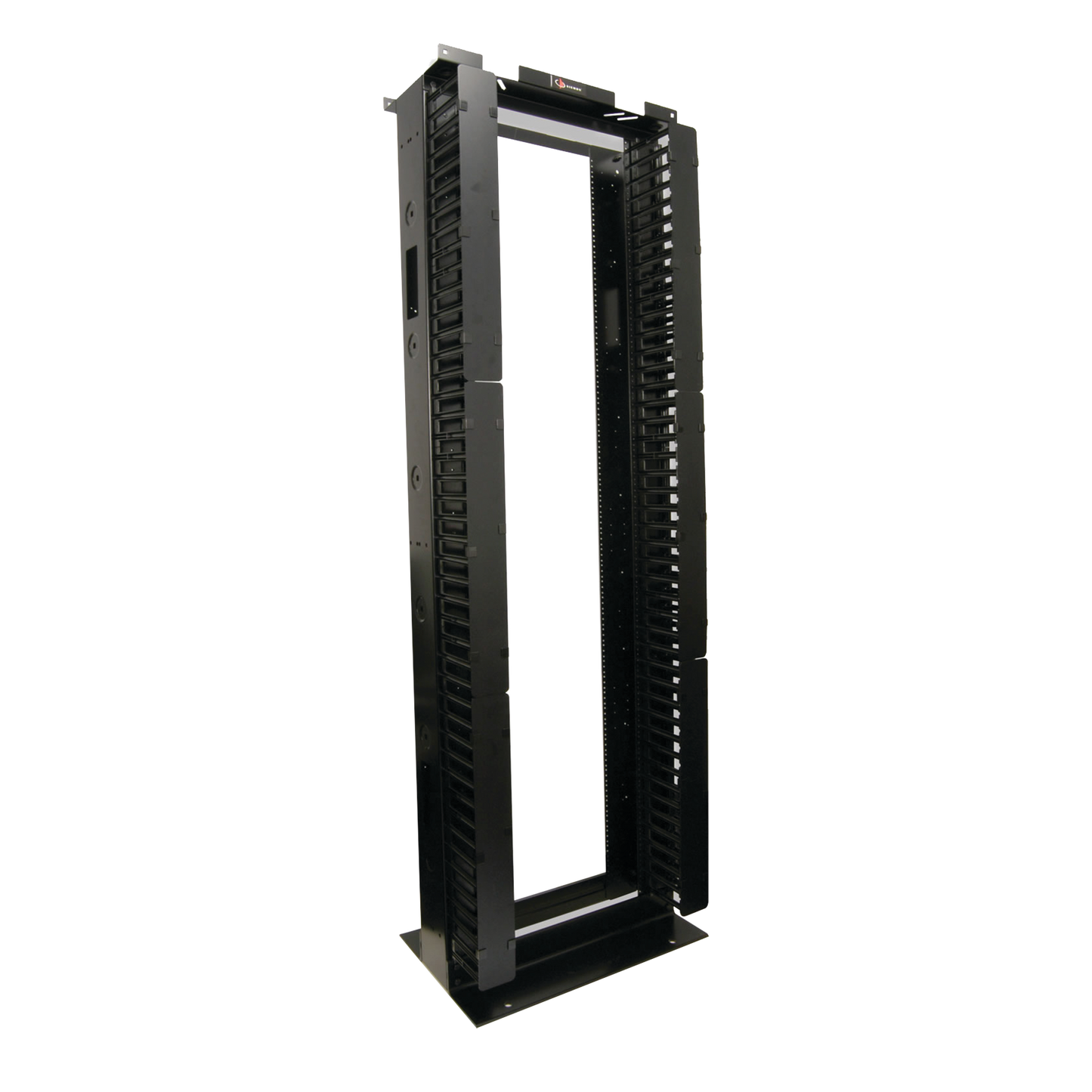 Rack de Aluminio System de 7ft x 19in 45UR Con organizadores verticales conexión de tierra y accesorios de montaje - SILYMX
