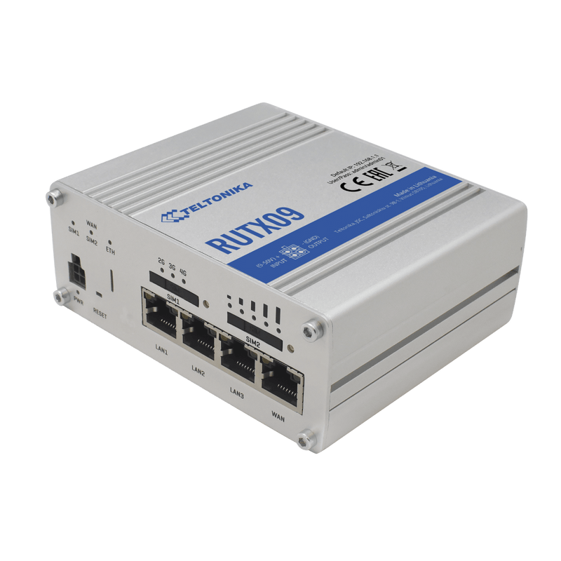 Router Industrial LTE(4.5G) Cat6, 4 puertos Gigabit, Doble ranura SIM, GNSS - SILYMX