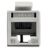 Jack Belden Keyconnect  RJ45  Cat6a RJ-45 Gris RVAMJKUGY-S1 - SILYMX