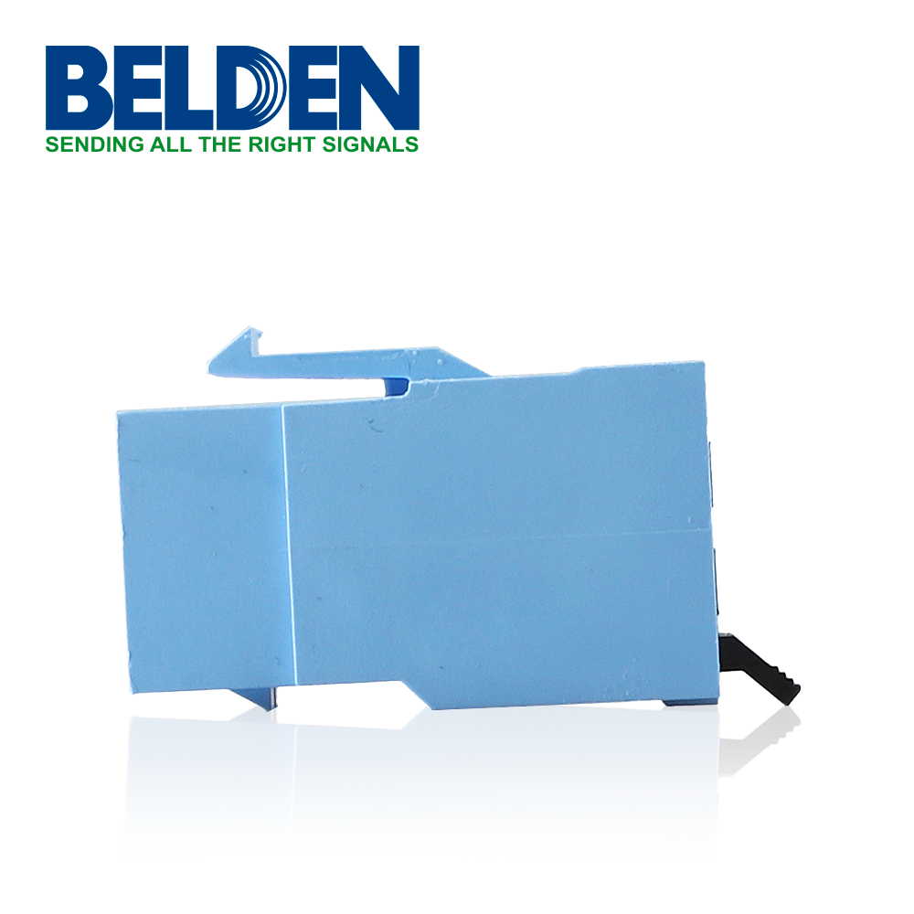 Conector Modular Jack Rj45 Cat6a Estilo Keyconnect Azul Claro Compatible Con Faceplate Ax102660,ax102655,ax102249 Esquema De Cableado T568a/b - SILYMX